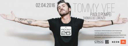 Tommy Vee Room 26 sabato 2 Aprile 2016
