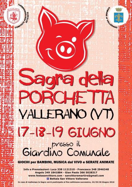 Sagra della Porchetta 2016, Vallerano (VT)