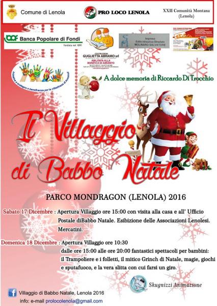 Il Villaggio di Babbo Natale, Lenola 2016