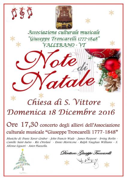 Concerto del 18 Dicembre 2016 - Vallerano (VT)