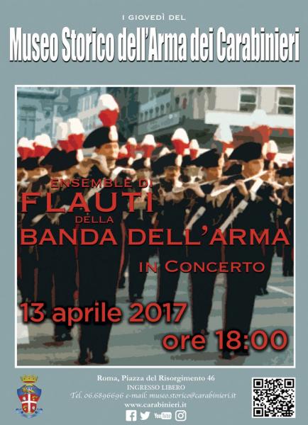 Ensemble di flauti della Banda dell'Arma dei carabinieri in concerto