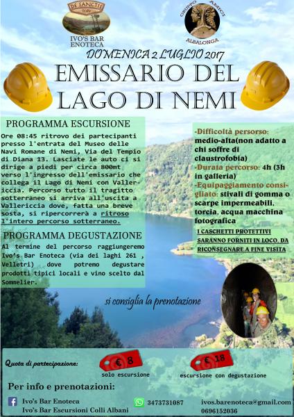 Escursione Emissario Lago Di Nemi
