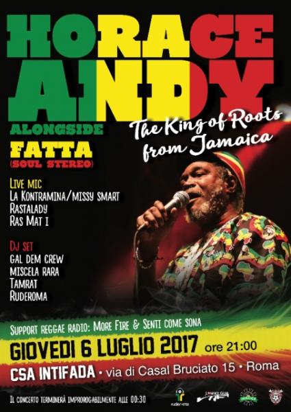 La leggenda del reggae jamaicano Horace Andy dal vivo all'Intifada