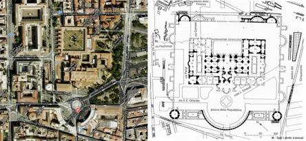 Le Terme di Diocleziano nell'urbanistica moderna