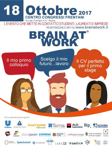 Career Day Brain at Work Roma Edition 18 ottobre 2017- XIX Edizione