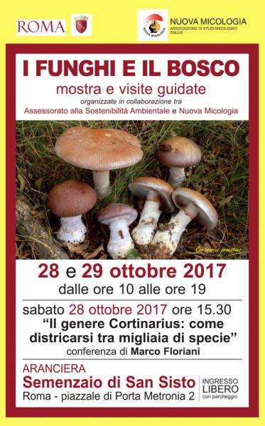 XVI Mostra Micologica Roma 28-29 ottobre 2017
