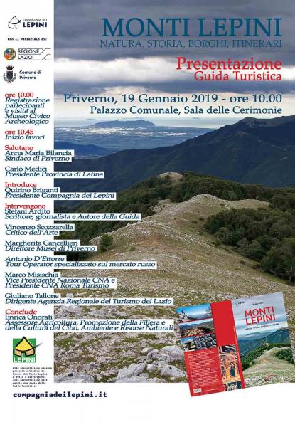Presentazione Guida Turistica dei Monti Lepini