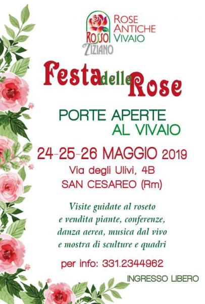 Porte aperte al Vivaio Rosso Tiziano / Festa delle Rose