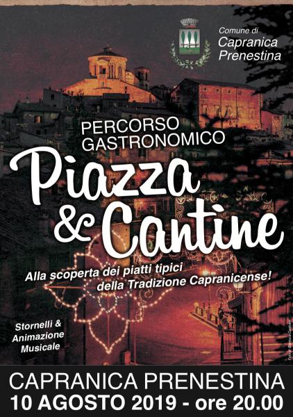 Piazza e Cantine - Itinerario Gastronomico