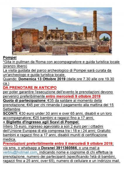 Pompei - gita in pullman da Roma