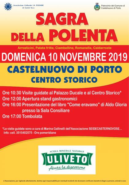 Sagra della Polenta a Castelnuovo di Porto il 10 novembre 2019