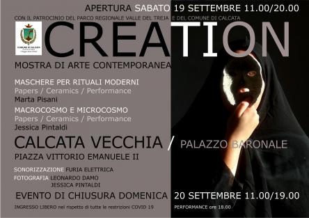 CREATION Mostra di Arte Contemporanea itinerante Quarta Tappa al Palazzo Baronale di Calcata