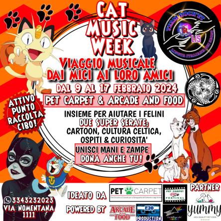 Arriva lo show Cat Music Week, viaggio musicale dai mici ai loro amici