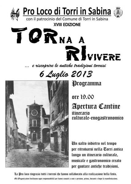 Torri TORna a RIvivere