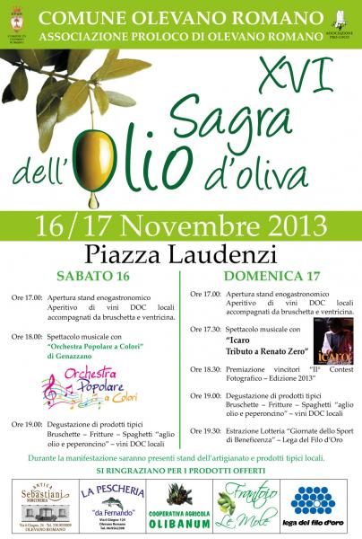 XVI^ Sagra dell'Olio d'Oliva