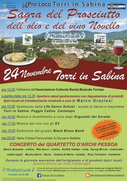 Sagra del Prosciutto dell’Olio e del Vino Novello 2013
