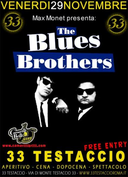 29/11/2013 Blues Brothers cover band al 33 Testaccio di Roma