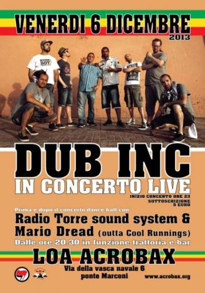 Dalla Francia, il reggae dei Dub Inc all’Acrobax