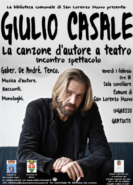 Giulio Casale a San Lorenzo Nuovo