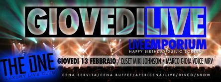 THE ONE ROMA GIOVEDI APERITIVO PARTY