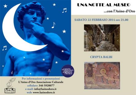 Una notte al Museo… con L’Asino d’Oro