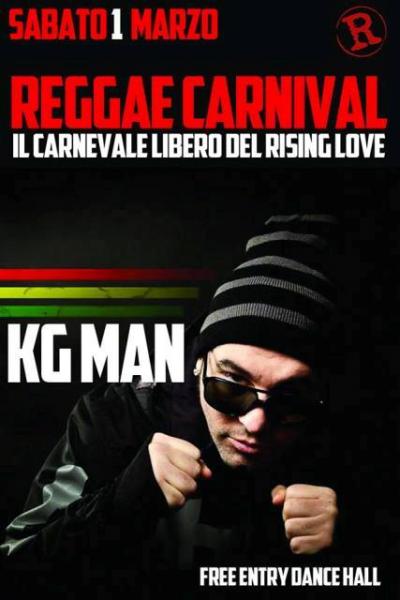 Il reggae di KG Man dal vivo al Rising Love