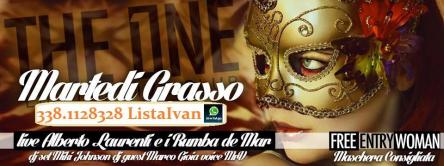 CARNIVAL PARTY MARTEDI GRASSO THE ONE ROMA