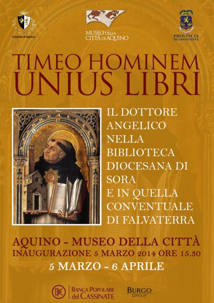 MOSTRA: Timeo hominem unius libri.