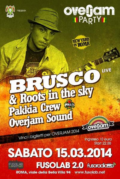Il Fusolab 2.0 si tinge di reggae, Brusco dal vivo coi Roots in the Sky