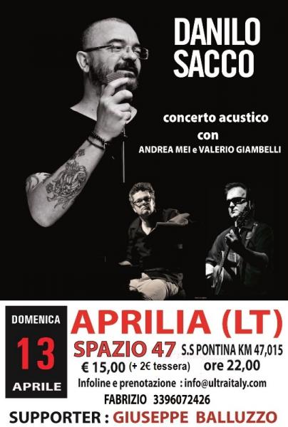 Danilo Sacco fa tappa ad Aprilia (LT) con il suo tour