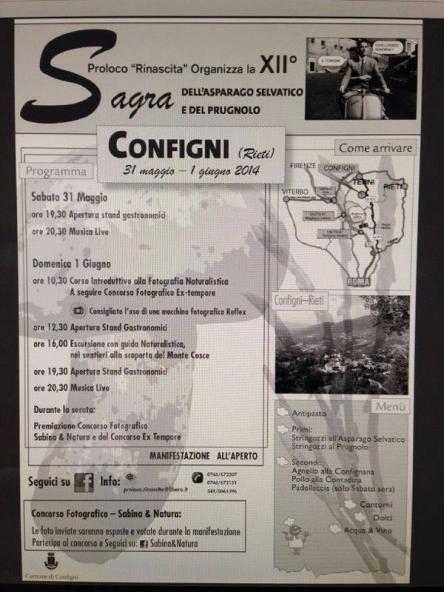 XII sagra dell'asparago selvatico e del prugnolo