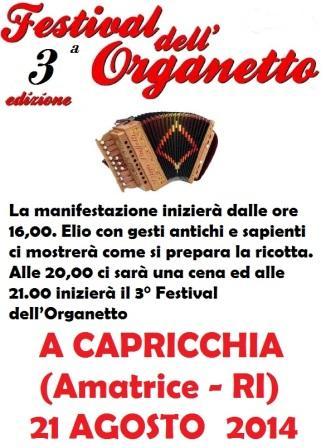 3° Festival dell'Organetto