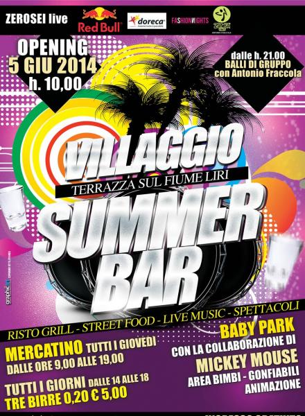 Mercatino  al  “ Village  Summer Bar 2014”
