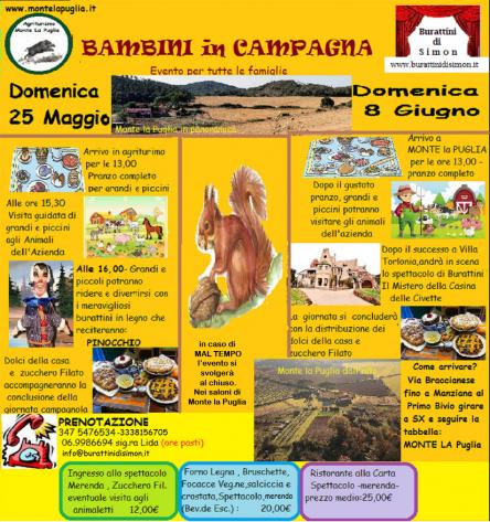 bambini in campagna