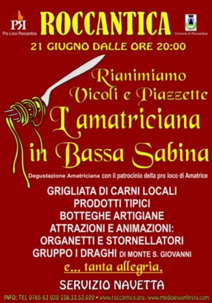 Amatriciana in Sabina