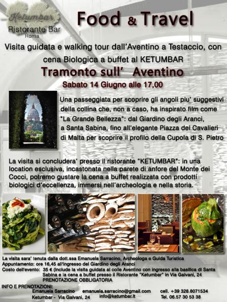 Visita guidata con cena - TRAMONTO SULL'AVENTINO