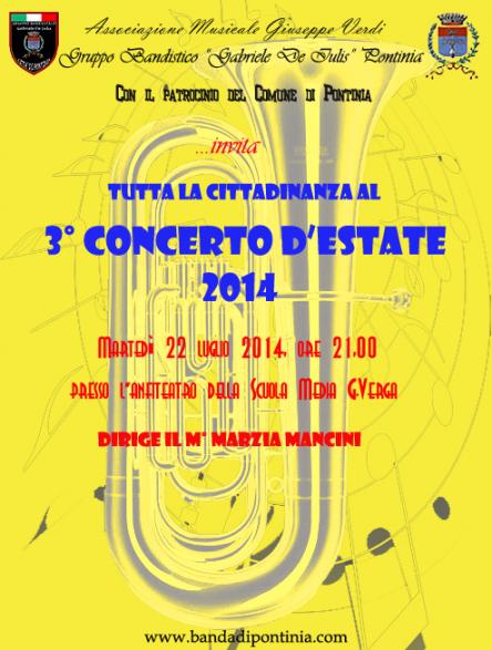 3° CONCERTO D'ESTATE 2014