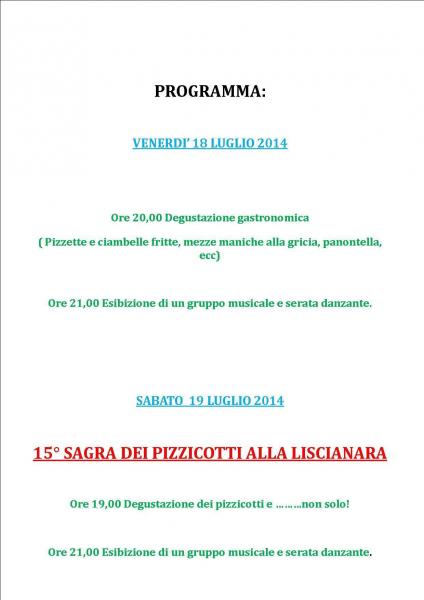 15 sagra dei pizzicotti alla liscianara