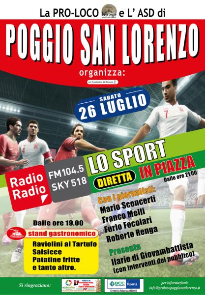 Radio Radio, lo sport in piazza