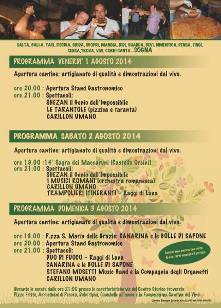 RIVIVIAMO IL CENTRO STORICO e XIV SAGRA DEI MACCARUNI