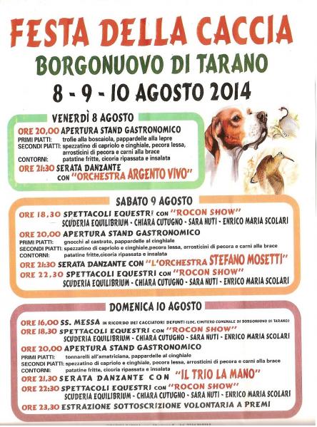 VIII  FESTA DELLA CACCIA
