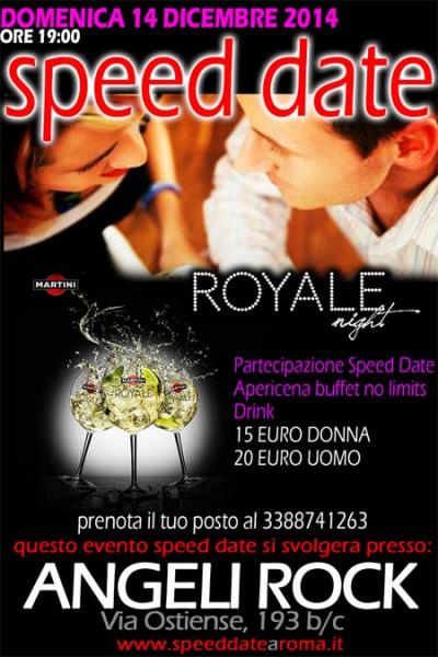 14-12-2014 evento Speed Date & Martini Royale all’ Angeli Rock