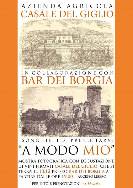 DEGUSTAZIONE 13.02 Bar dei Borgia