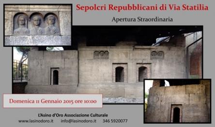 I sepolcri repubblicani di Via Statilia