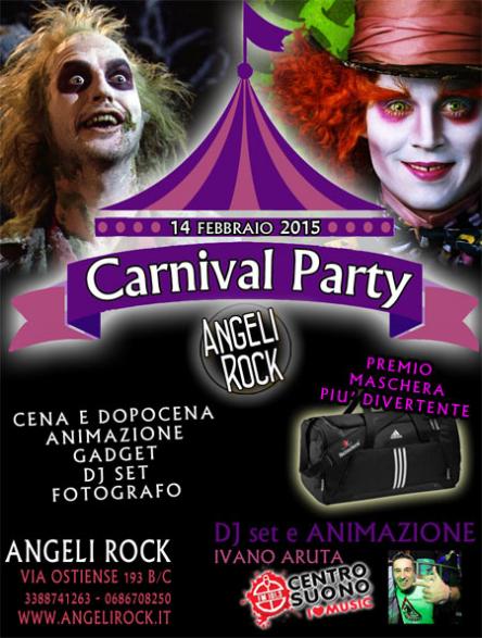 14 febbraio 2015 Festa di Carnevale a Roma @ Angeli Rock