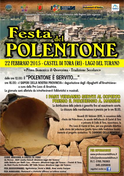 Castel di Tora festeggia il polentone con il sugo di pesce