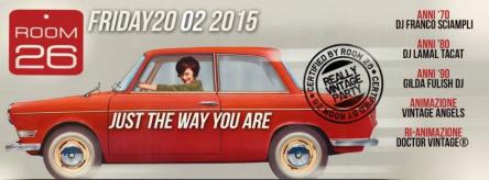 Room 26 | Venerdi 20 Febbraio 2015 | Musica VIntage
