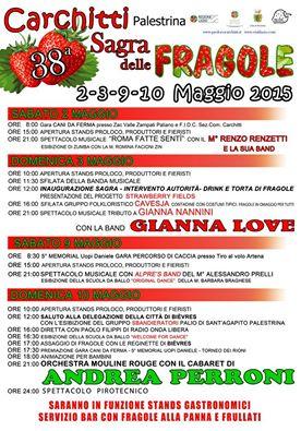 38° SAGRA DELLE FRAGOLE A CARCHITTI - 2015