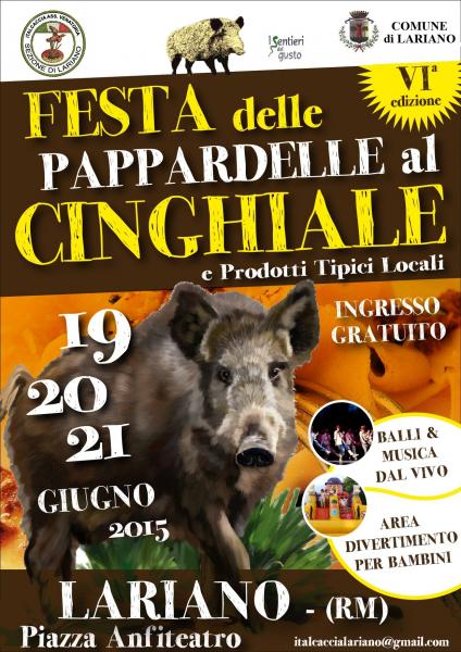 Festa Delle Pappardelle Al Cinghiale Giugno 2015