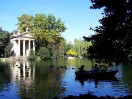 il giardino di villa borghese